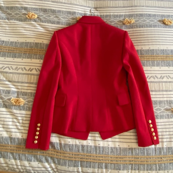 NWT Balmain blazer Grain De Poudre Double Breasted Jacket size 38 - Picture 5 of 13